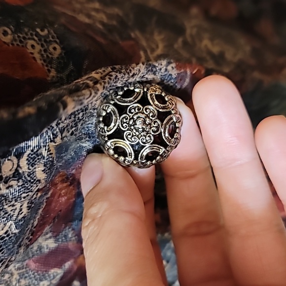 Vintage Blazer Jacket Womens rose print pockets lightweight - Picture 4 of 9